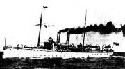 Barco de guerra alemán Panther, enviado a Agadir en 1911.  Ampliar imagen