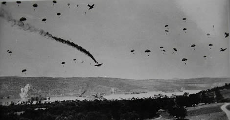 Paracaidistas alemanes en Creta