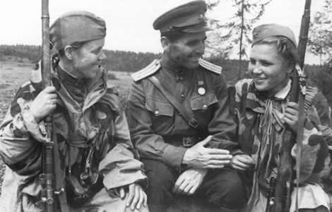 Mujeres soldado soviéticas