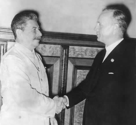 Stalin y Ribbentrop