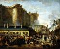 Asalto a la fortaleza-prisión de la Bastilla (París) el 14 de julio de 1789. Supuso uno de los episodios más importantes de la Revolución Francesa que terminó con la monarquía absoluta de Luis XVI. Ampliar imagen
