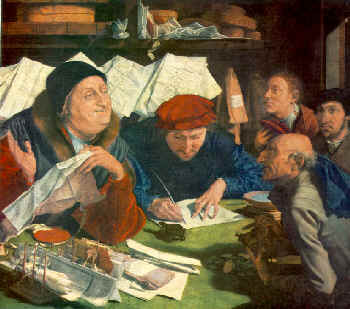 Ruysdael. Recaudadores de impuestos. 1542
