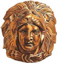Escultura que representa a Alejandro Magno con piel de león
