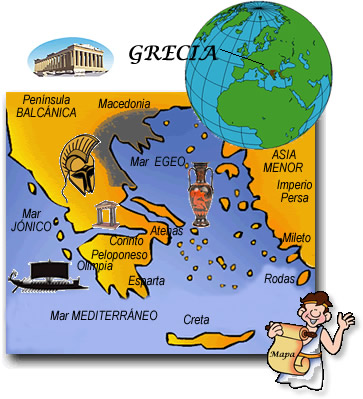 Mapa de grecia