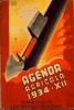 Agenda agrícola. Publicación de la Confederación Nacional Fascista de la Agricultura.  1934. Ampliar imagen