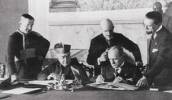 Firma del Tratado de Letrán entre el Estado Italiano y la Santa Sede. Ampliar imagen
