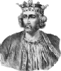 Recreación de la figura de  Eduardo I de Inglaterra en un dibujo del siglo XIX. Ampliar  imagen