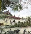 Paisaje agrario del siglo XVIII. Ampliar imagen