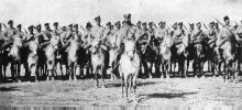 Regimiento de cosacos durante la Gran Guerra. Ampliar imagen
